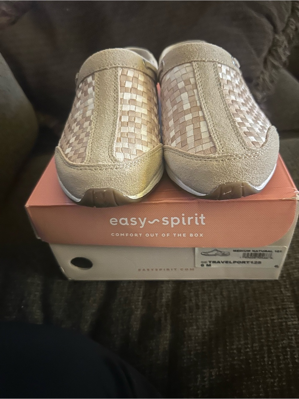 Easy Spirit Women's Travelport comfort clog in Light natural Raffia size 6 NIB